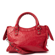 Picture of Balenciaga Mini Bag Classic City - Small in Red, Agneau (Lambskin)