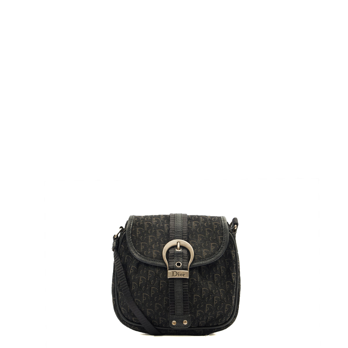 Christian Dior Cross Body Trotter Pouch in Black, Diorissimo