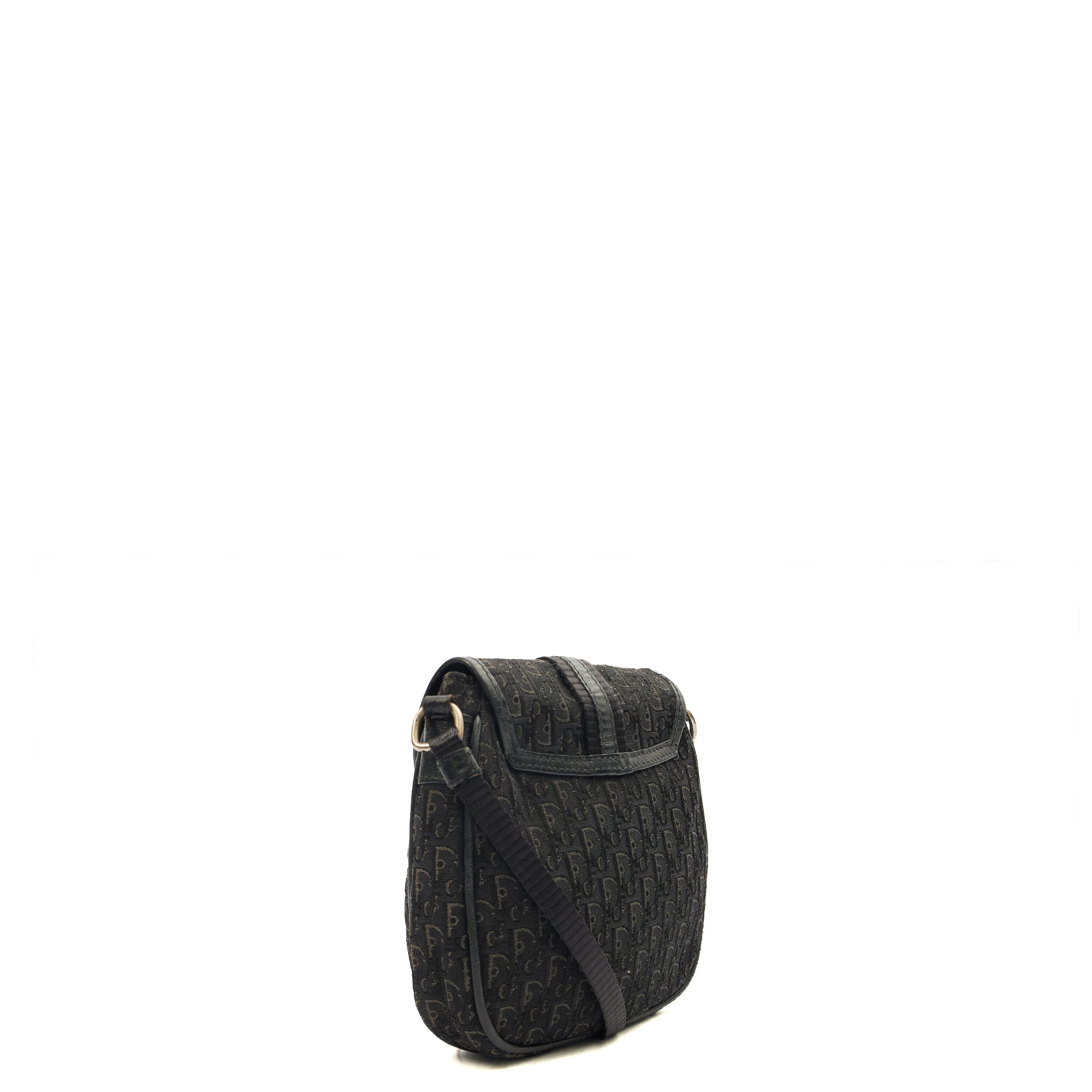 Christian Dior Cross Body Trotter Pouch in Black, Diorissimo