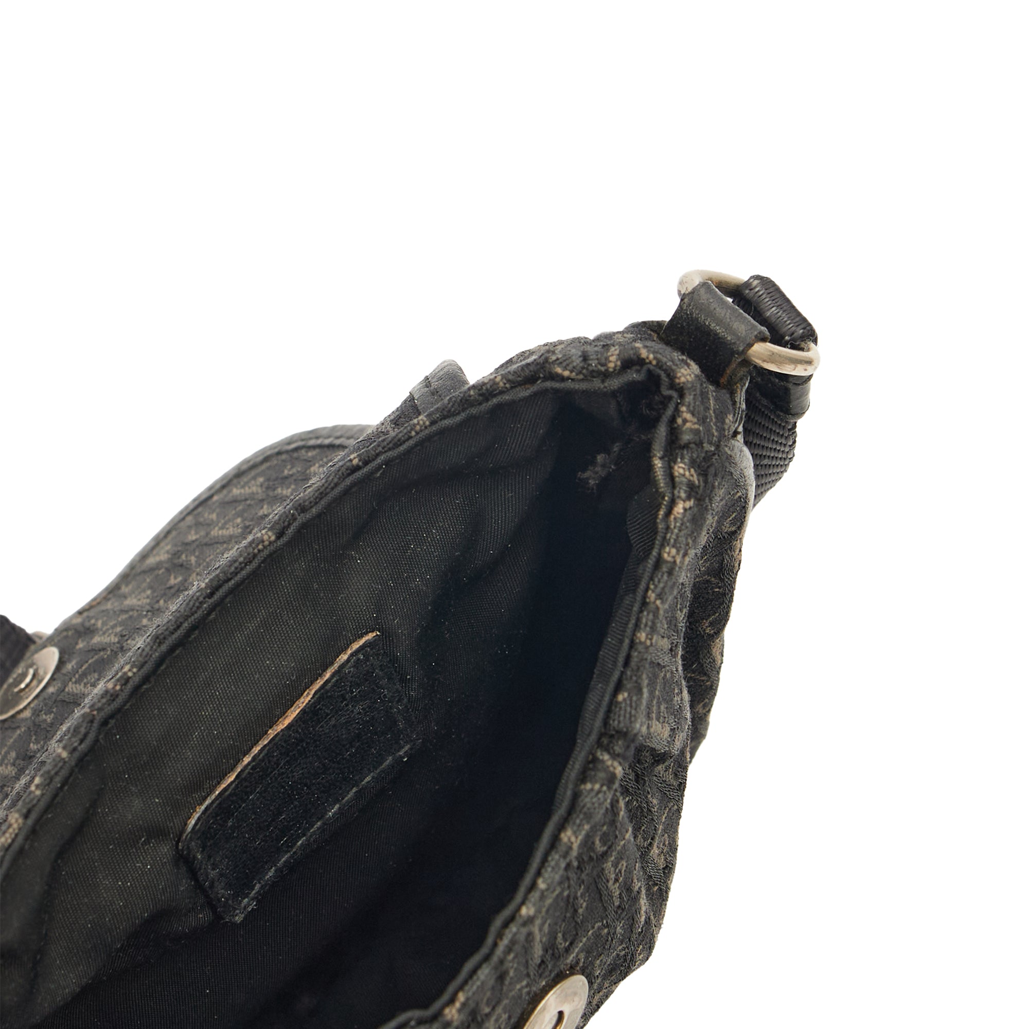 Christian Dior Cross Body Trotter Pouch in Black, Diorissimo