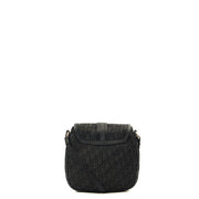 Picture of Christian Dior Cross Body Trotter Pouch in Black, Diorissimo Canvas