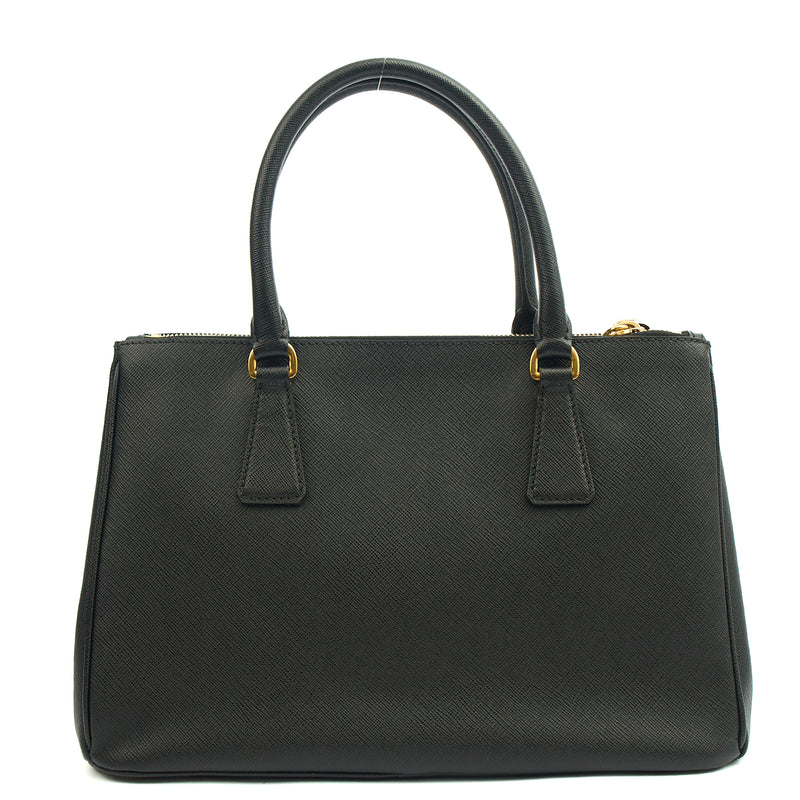 Picture of Prada Tote Galleria - Medium Double Zip Tote in Black, Saffiano Leather