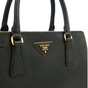 Picture of Prada Tote Galleria - Medium Double Zip Tote in Black, Saffiano Leather