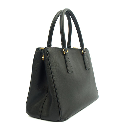 Picture of Prada Tote Galleria - Medium Double Zip Tote in Black, Saffiano Leather