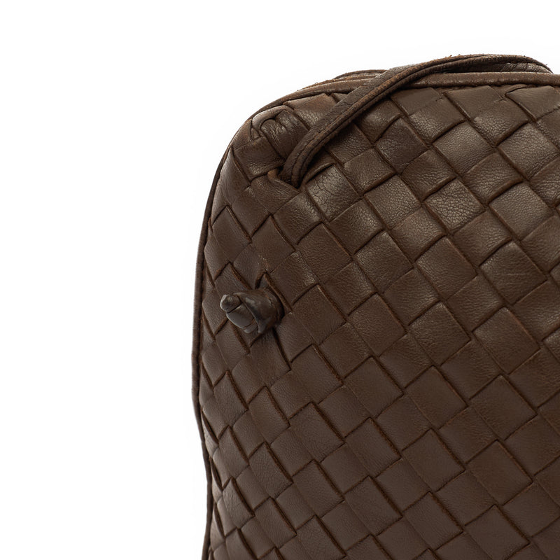 Picture of Bottega Veneta Cross Body Intrecciato Nodini Bag in Brown, Intrecciato Nappa
