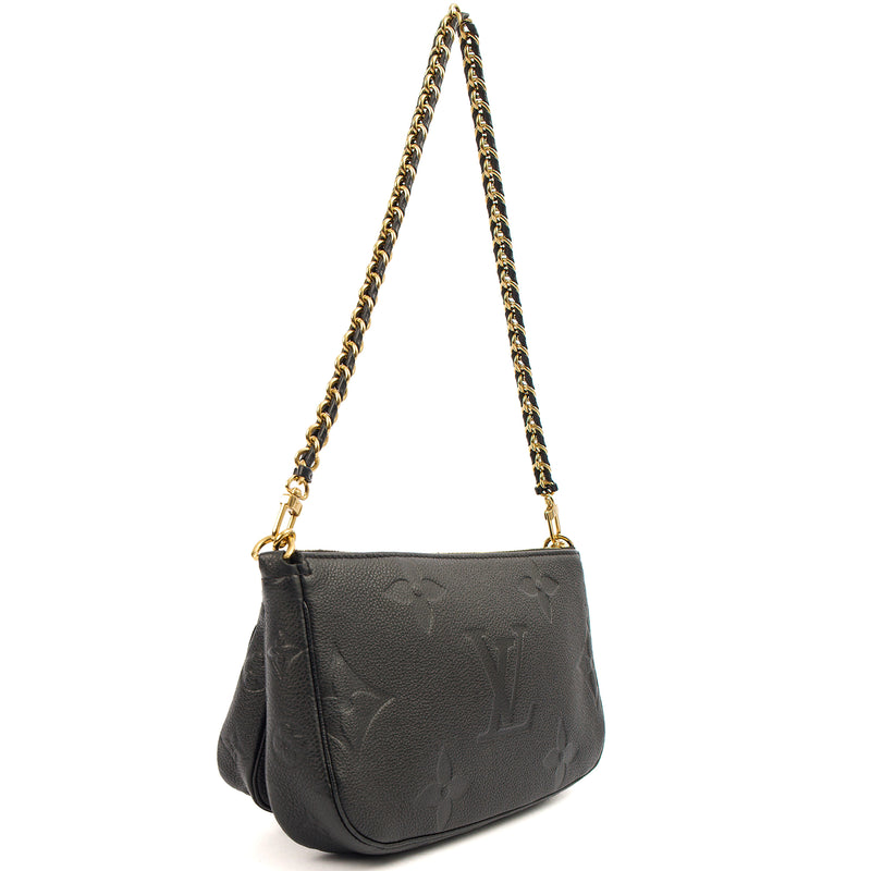 Picture of Louis Vuitton Cross Body Multi Pochette Accessoires in Black, Empreinte Leather