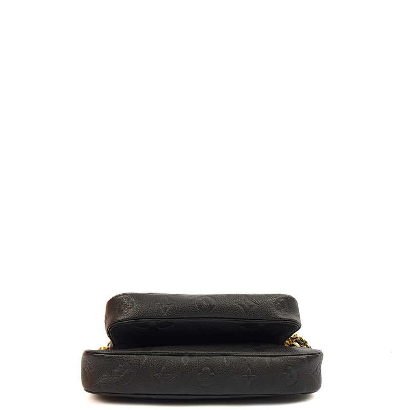 Picture of Louis Vuitton Cross Body Multi Pochette Accessoires in Black, Empreinte Leather