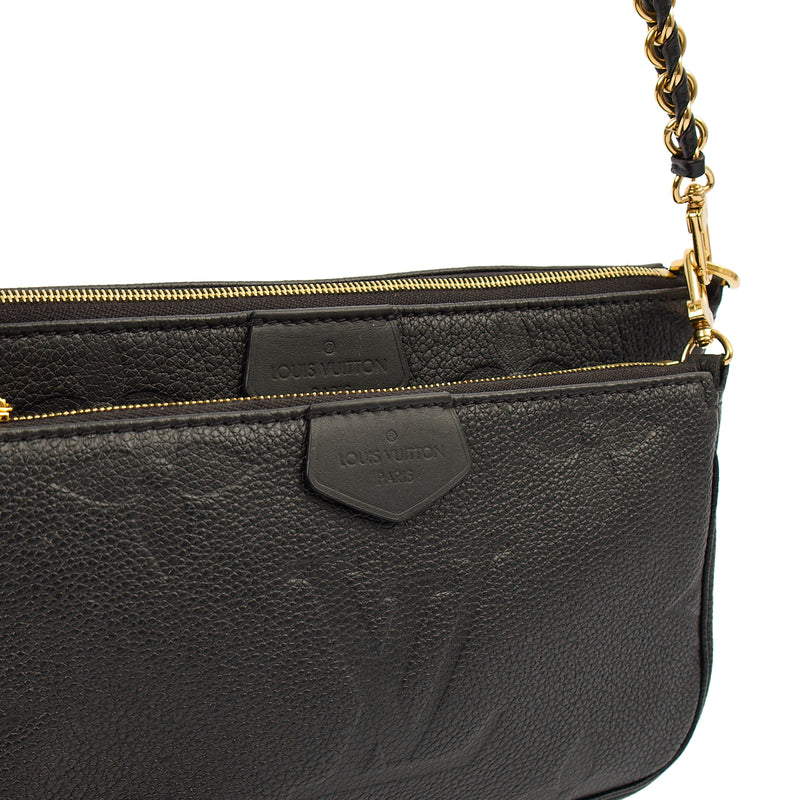 Picture of Louis Vuitton Cross Body Multi Pochette Accessoires in Black, Empreinte Leather