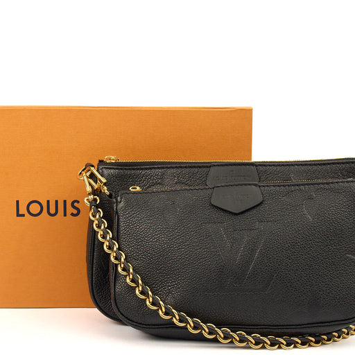 Picture of Louis Vuitton Cross Body Multi Pochette Accessoires in Black, Empreinte Leather