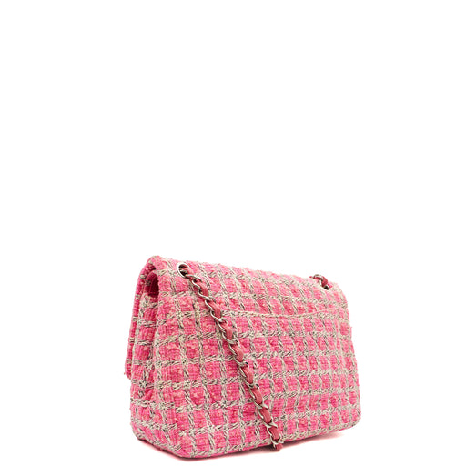 Picture of Chanel Shoulder Bag Classic Double Flap - Large in Pink, Tweed