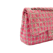 Picture of Chanel Shoulder Bag Classic Double Flap - Large in Pink, Tweed