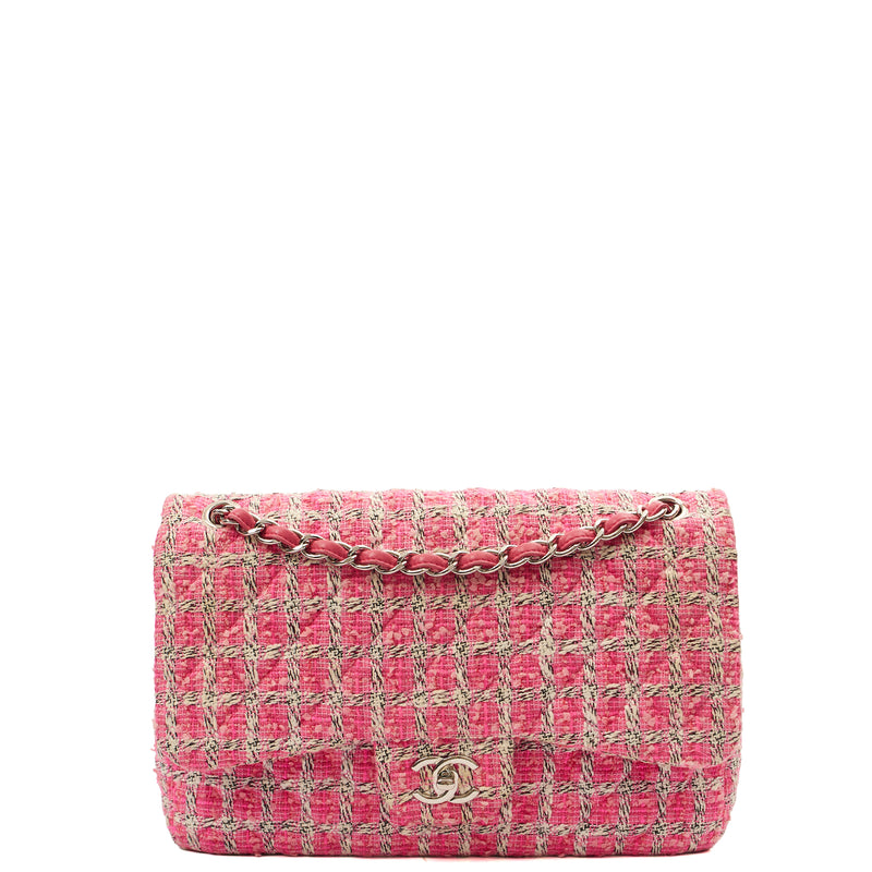 Picture of Chanel Shoulder Bag Classic Double Flap - Large in Pink, Tweed