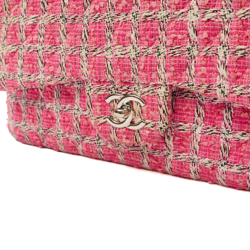 Picture of Chanel Shoulder Bag Classic Double Flap - Large in Pink, Tweed