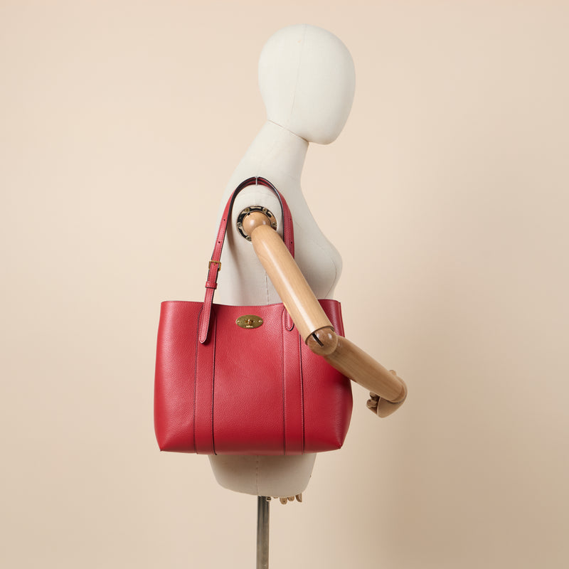 Mulberry Tote Bayswater Tote - Small in Red, Calfskin Leather