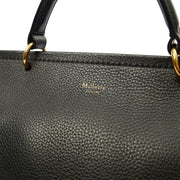 Picture of Mulberry Top Handle Amberley Satchel in Black, Calfskin Leather