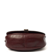 Picture of Mulberry Cross Body Tessie Satchel in Burgundy, Calfskin Leather