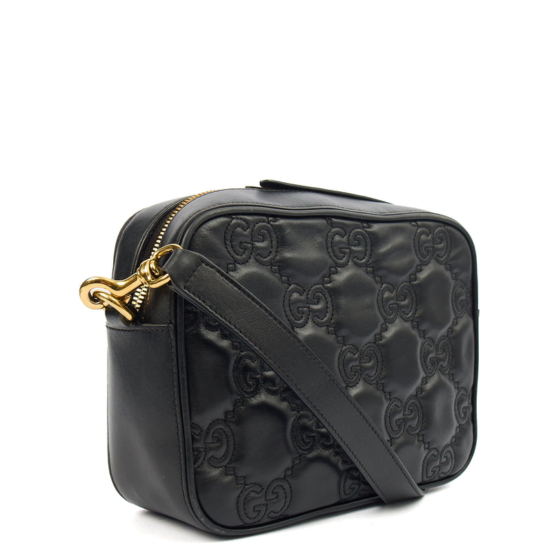 Picture of Gucci Cross Body GG Matelasse Small in Black, Leather
