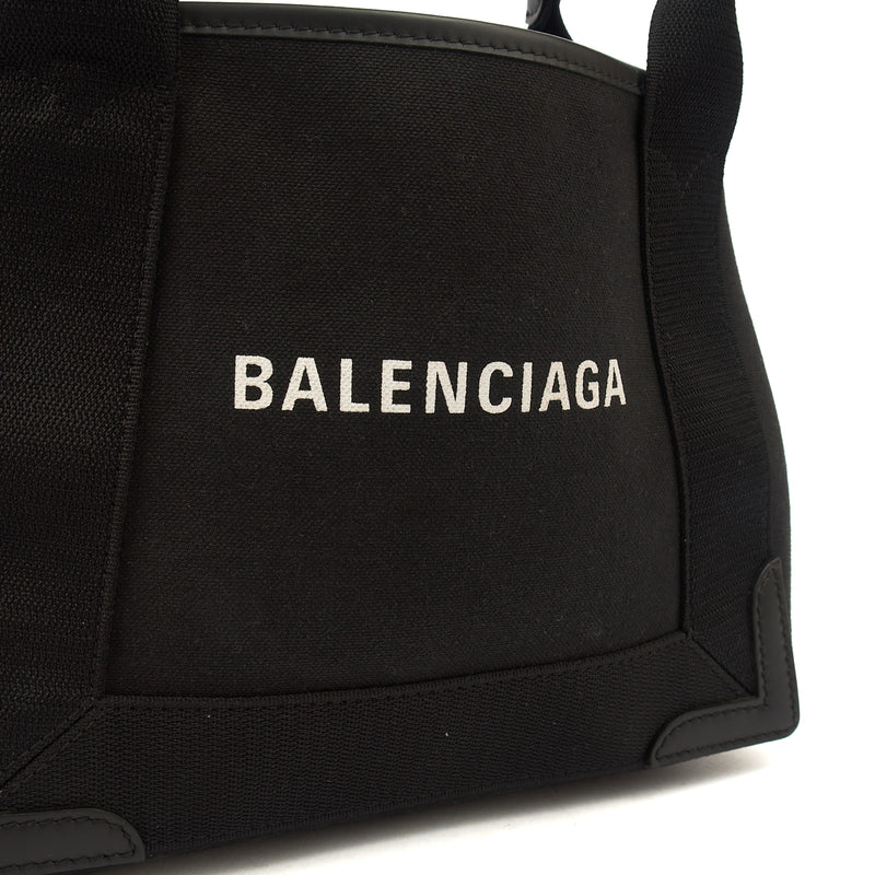 Picture of Balenciaga Tote Cabas XS in Black, Fabric