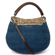 Picture of Miu Miu Shoulder Bag Shoulder Bag in Neutral, Exotic Effect Leather