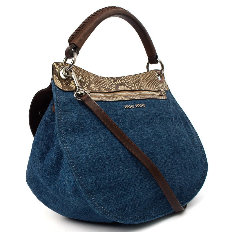Picture of Miu Miu Shoulder Bag Shoulder Bag in Neutral, Exotic Effect Leather