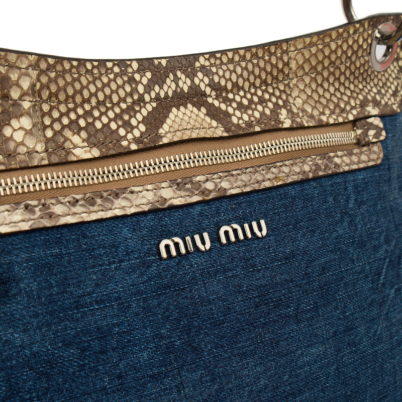 Picture of Miu Miu Shoulder Bag Shoulder Bag in Neutral, Exotic Effect Leather