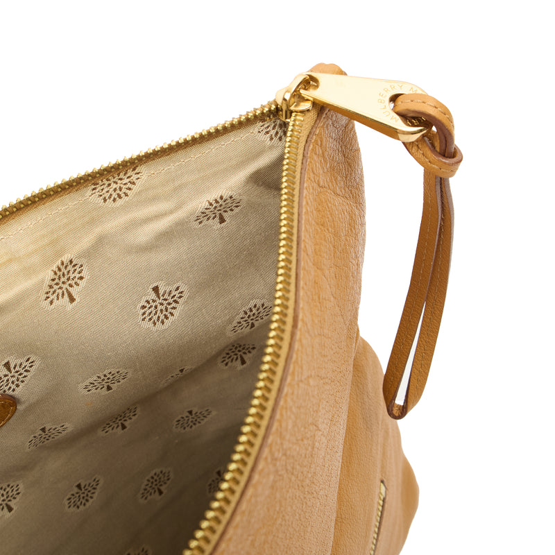 Picture of Mulberry Clutch Postman's Lock Clutch in Deer Brown, Leather