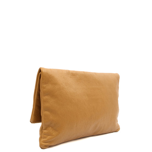 Picture of Mulberry Clutch Postman's Lock Clutch in Deer Brown, Leather