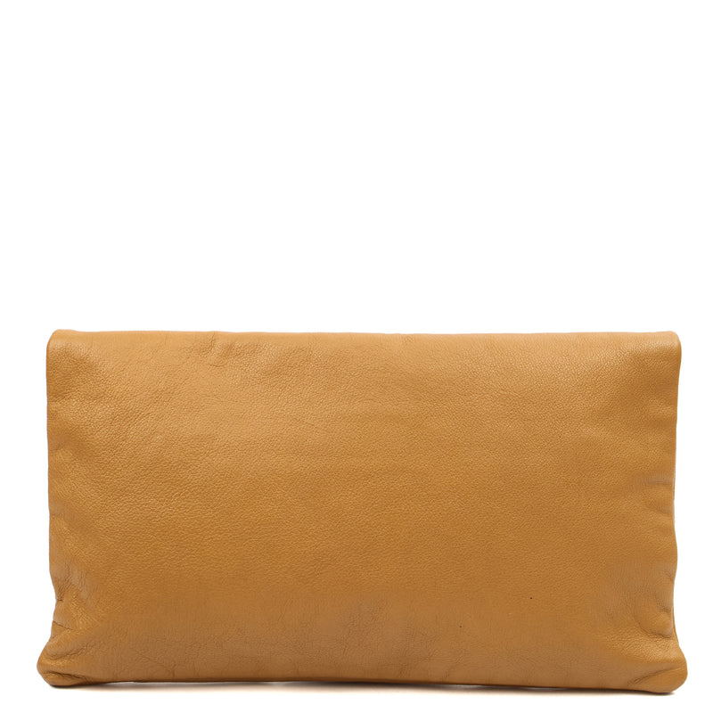 Picture of Mulberry Clutch Postman's Lock Clutch in Deer Brown, Leather