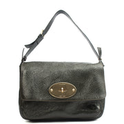 Picture of Mulberry Satchel Bayswater - Oversized Clutch in Grey, Patent Leather