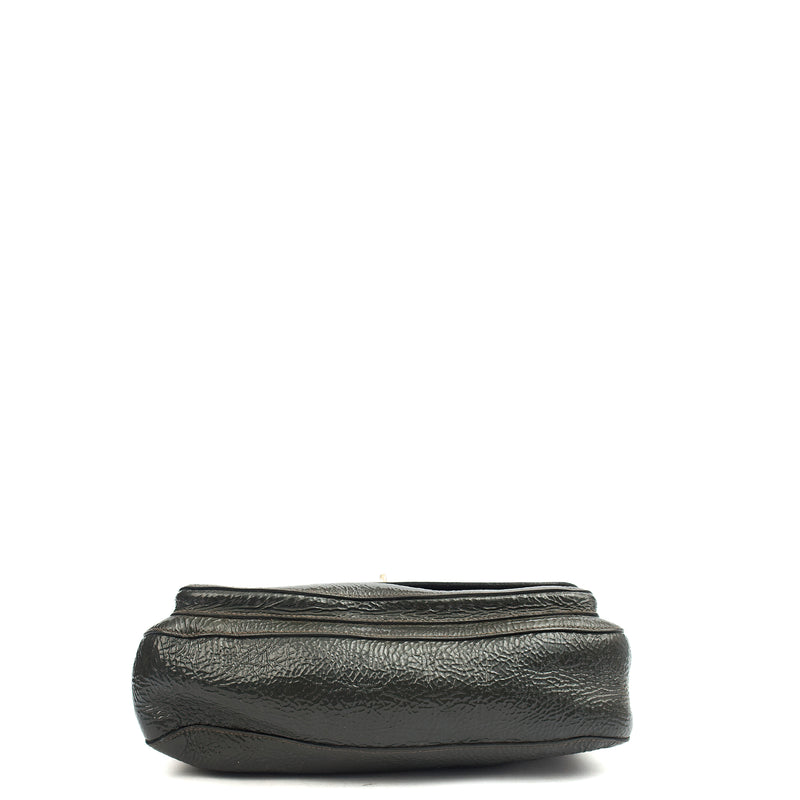Picture of Mulberry Satchel Bayswater - Oversized Clutch in Grey, Patent Leather