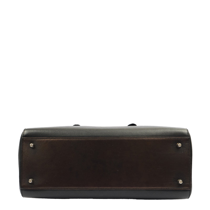 Picture of Aspinal of London Top Handle Brook Street  in Black, Leather