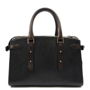 Picture of Aspinal of London Top Handle Brook Street  in Black, Leather