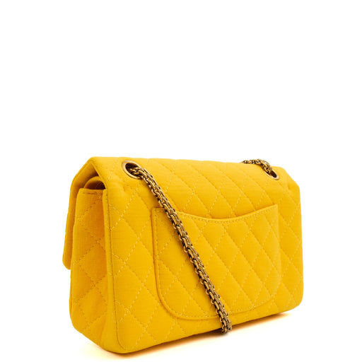Picture of Chanel Shoulder Bag 2.55 Reissue - Medium in Yellow, Fabric
