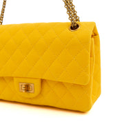 Picture of Chanel Shoulder Bag 2.55 Reissue - Medium in Yellow, Fabric