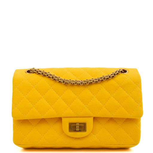 Picture of Chanel Shoulder Bag 2.55 Reissue - Medium in Yellow, Fabric