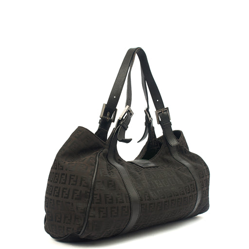 Picture of Fendi Shoulder Bag Zucca Tote in Black, Fabric