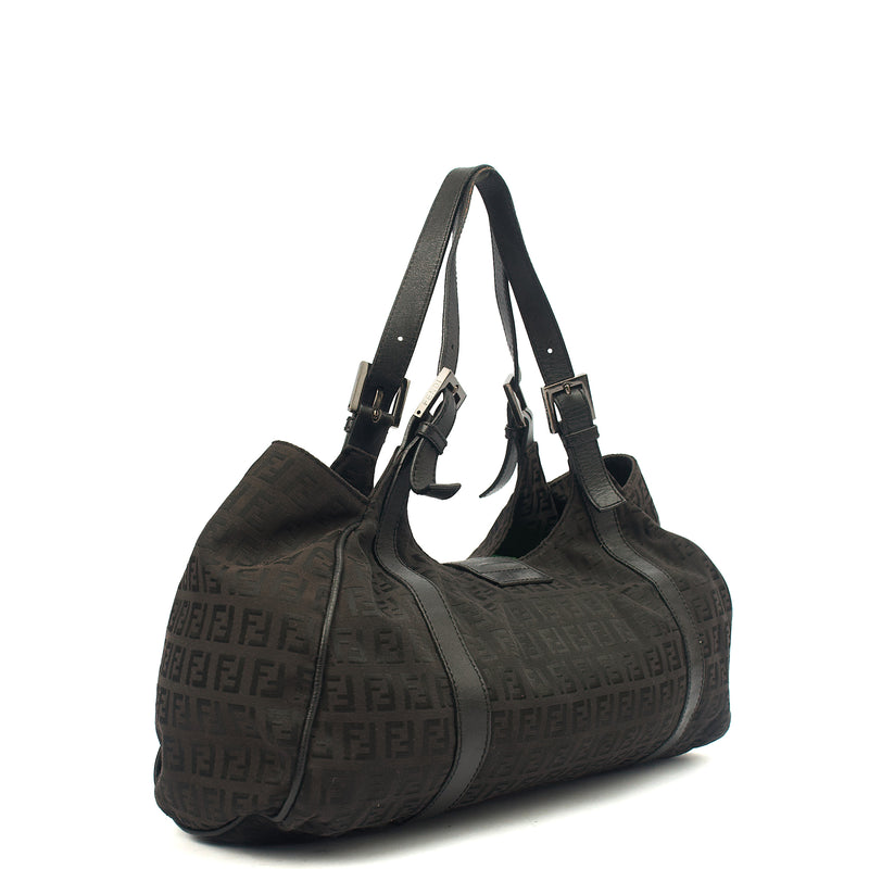 Picture of Fendi Shoulder Bag Zucca Tote in Black, Fabric