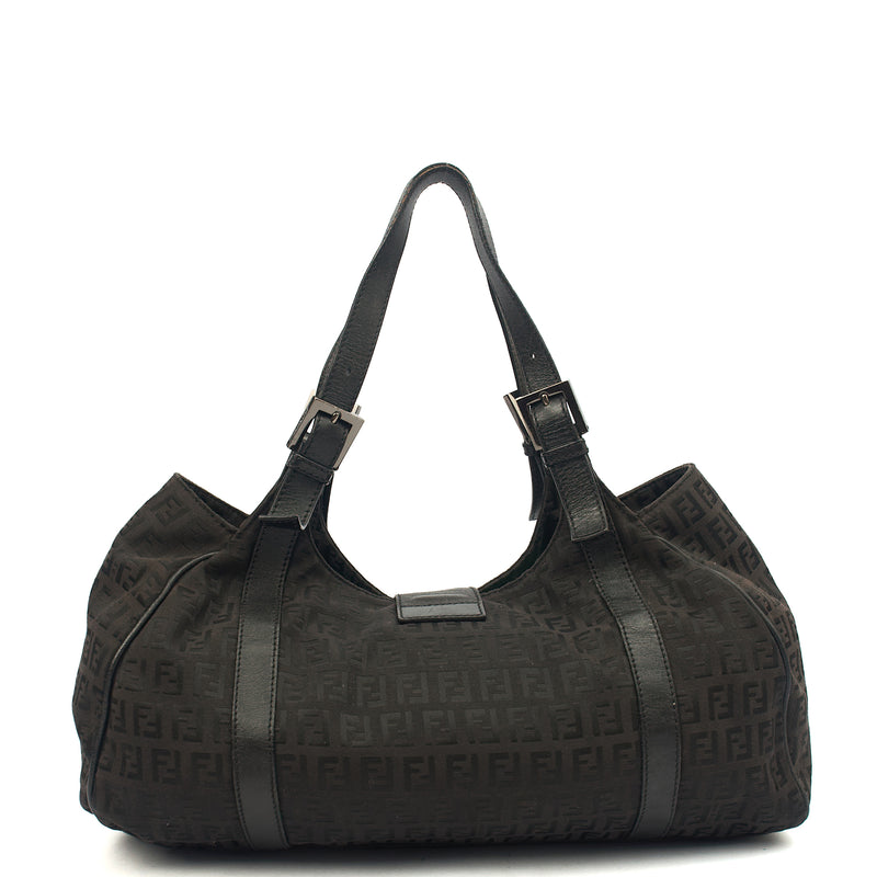 Picture of Fendi Shoulder Bag Zucca Tote in Black, Fabric