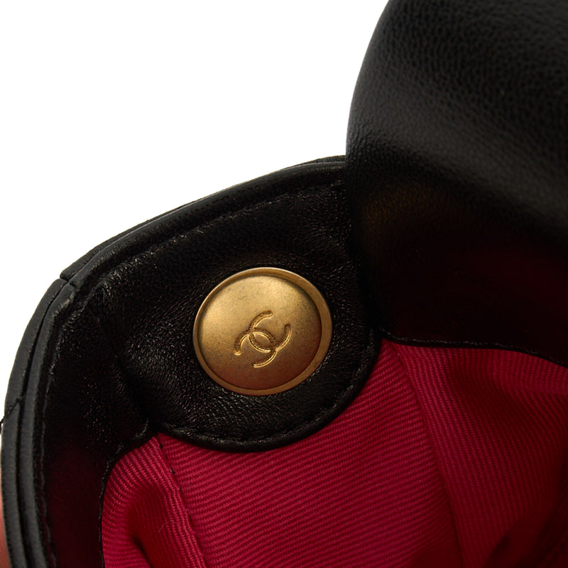 Picture of Chanel Cross Body Round Crossbody in Black, Lambskin Leather