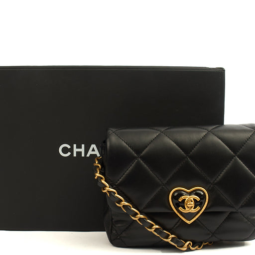 Picture of Chanel Cross Body Round Crossbody in Black, Lambskin Leather