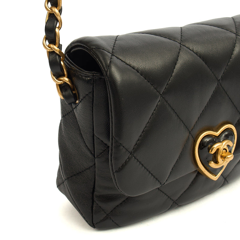 Picture of Chanel Cross Body Round Crossbody in Black, Lambskin Leather