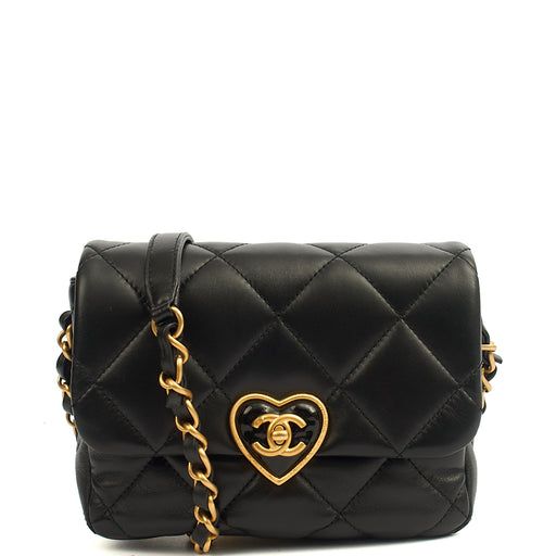 Picture of Chanel Cross Body Round Crossbody in Black, Lambskin Leather