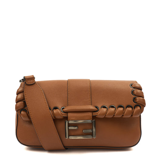 Picture of Fendi Shoulder Bag Baguette in Brown, Leather