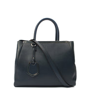 Picture of Fendi Tote 2Jour - Medium  in Blue, Leather