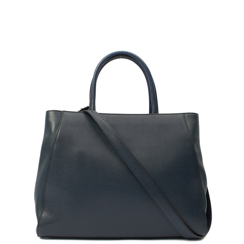 Picture of Fendi Tote 2Jour - Medium  in Blue, Leather
