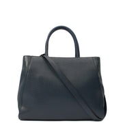 Picture of Fendi Tote 2Jour - Medium  in Blue, Leather