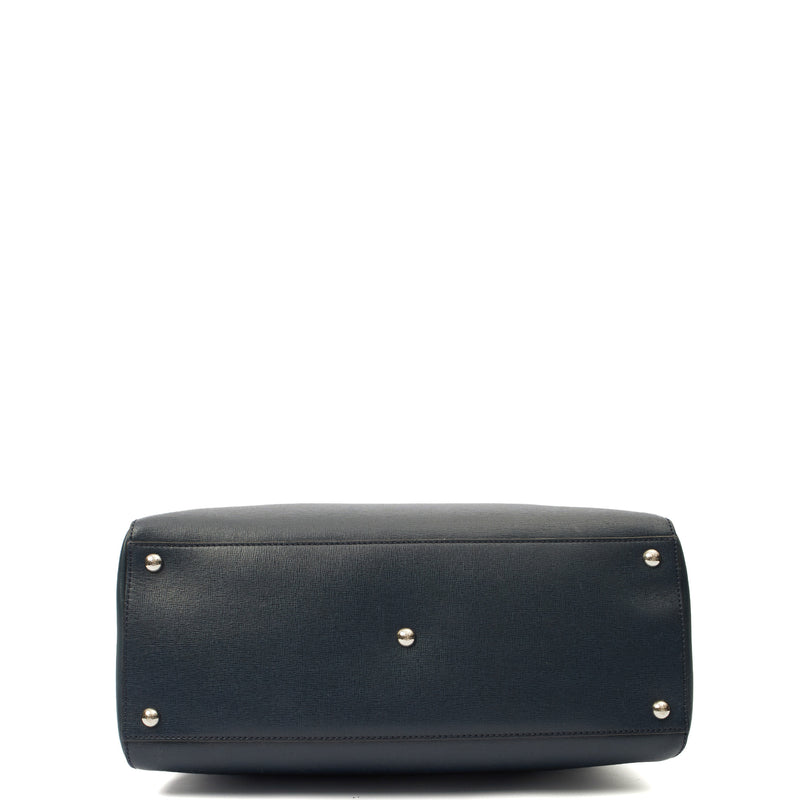 Picture of Fendi Tote 2Jour - Medium  in Blue, Leather