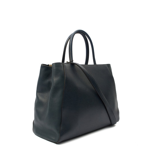 Picture of Fendi Tote 2Jour - Medium  in Blue, Leather