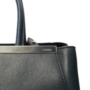 Picture of Fendi Tote 2Jour - Medium  in Blue, Leather