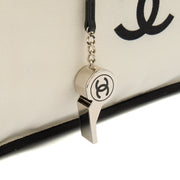 Picture of Chanel Tote Ladies First Shopping Tote in White, Canvas